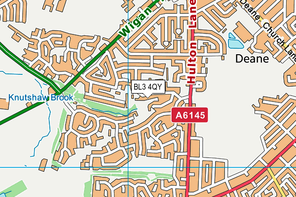 BL3 4QY map - OS VectorMap District (Ordnance Survey) BL3 4QY map - OS VectorMap District (Ordnance Survey)