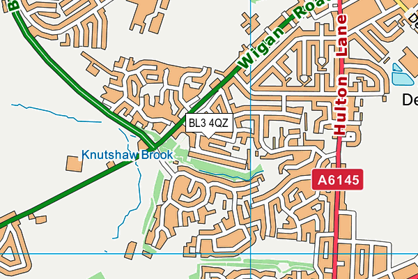 BL3 4QZ map - OS VectorMap District (Ordnance Survey) BL3 4QZ map - OS VectorMap District (Ordnance Survey)