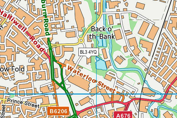 BL3 4YQ map - OS VectorMap District (Ordnance Survey) BL3 4YQ map - OS VectorMap District (Ordnance Survey)