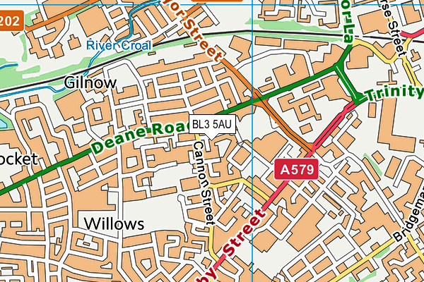 BL3 5AU map - OS VectorMap District (Ordnance Survey) BL3 5AU map - OS VectorMap District (Ordnance Survey)