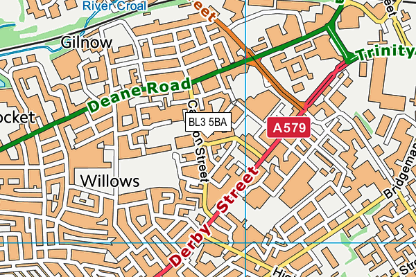 BL3 5BA map - OS VectorMap District (Ordnance Survey) BL3 5BA map - OS VectorMap District (Ordnance Survey)