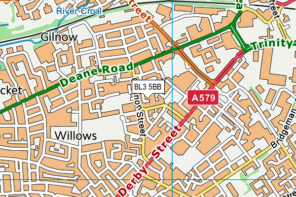 BL3 5BB map - OS VectorMap District (Ordnance Survey) BL3 5BB map - OS VectorMap District (Ordnance Survey)