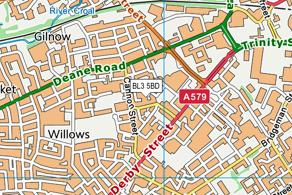 BL3 5BD map - OS VectorMap District (Ordnance Survey) BL3 5BD map - OS VectorMap District (Ordnance Survey)