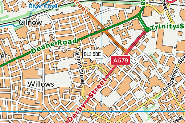 BL3 5BE map - OS VectorMap District (Ordnance Survey) BL3 5BE map - OS VectorMap District (Ordnance Survey)