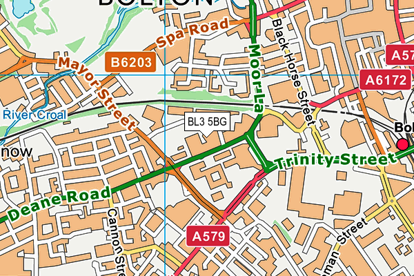 BL3 5BG map - OS VectorMap District (Ordnance Survey) BL3 5BG map - OS VectorMap District (Ordnance Survey)