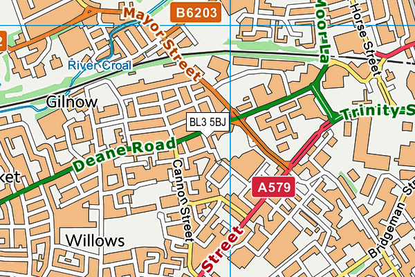 BL3 5BJ map - OS VectorMap District (Ordnance Survey) BL3 5BJ map - OS VectorMap District (Ordnance Survey)