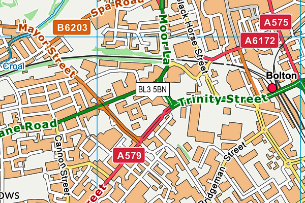 BL3 5BN map - OS VectorMap District (Ordnance Survey) BL3 5BN map - OS VectorMap District (Ordnance Survey)