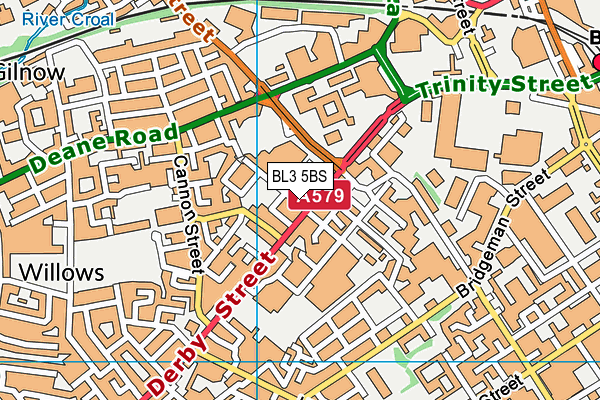 BL3 5BS map - OS VectorMap District (Ordnance Survey)