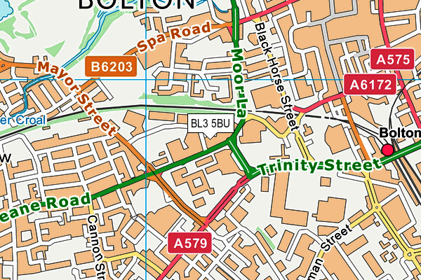 BL3 5BU map - OS VectorMap District (Ordnance Survey) BL3 5BU map - OS VectorMap District (Ordnance Survey)