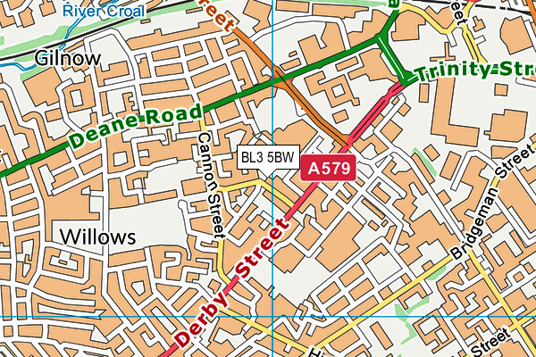 BL3 5BW map - OS VectorMap District (Ordnance Survey) BL3 5BW map - OS VectorMap District (Ordnance Survey)