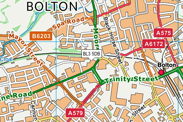 BL3 5DB map - OS VectorMap District (Ordnance Survey) BL3 5DB map - OS VectorMap District (Ordnance Survey)