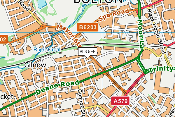 BL3 5EF map - OS VectorMap District (Ordnance Survey) BL3 5EF map - OS VectorMap District (Ordnance Survey)