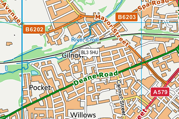 BL3 5HU map - OS VectorMap District (Ordnance Survey) BL3 5HU map - OS VectorMap District (Ordnance Survey)