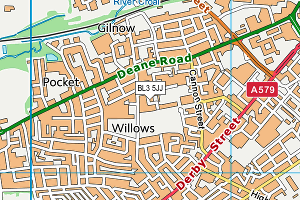 BL3 5JJ map - OS VectorMap District (Ordnance Survey) BL3 5JJ map - OS VectorMap District (Ordnance Survey)