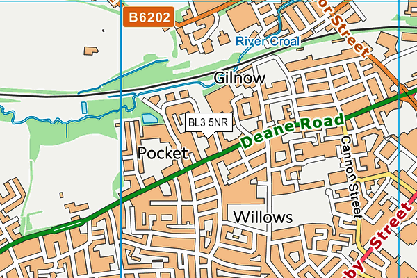 BL3 5NR map - OS VectorMap District (Ordnance Survey) BL3 5NR map - OS VectorMap District (Ordnance Survey)