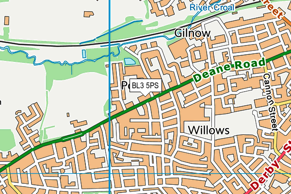 BL3 5PS map - OS VectorMap District (Ordnance Survey) BL3 5PS map - OS VectorMap District (Ordnance Survey)