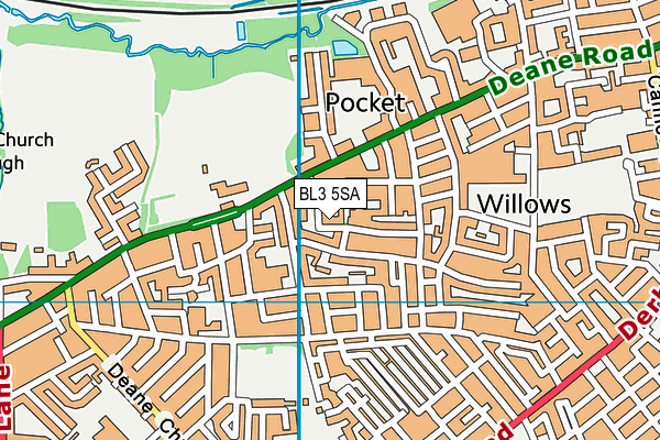 BL3 5SA map - OS VectorMap District (Ordnance Survey) BL3 5SA map - OS VectorMap District (Ordnance Survey)