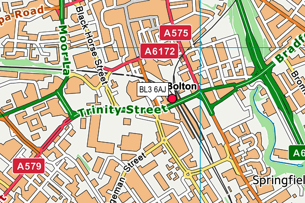 BL3 6AJ map - OS VectorMap District (Ordnance Survey) BL3 6AJ map - OS VectorMap District (Ordnance Survey)