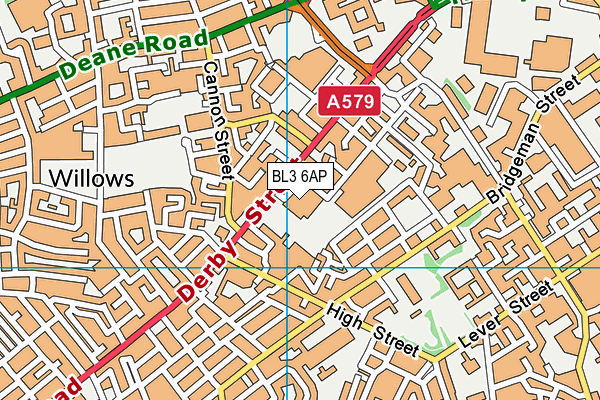 BL3 6AP map - OS VectorMap District (Ordnance Survey) BL3 6AP map - OS VectorMap District (Ordnance Survey)