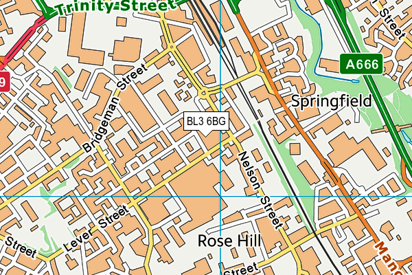 BL3 6BG map - OS VectorMap District (Ordnance Survey) BL3 6BG map - OS VectorMap District (Ordnance Survey)