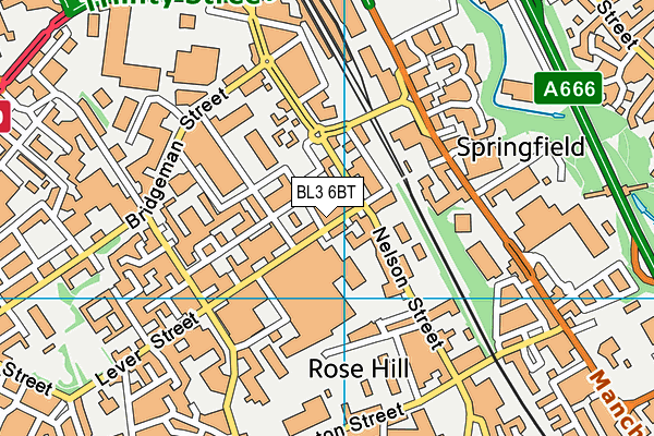 BL3 6BT map - OS VectorMap District (Ordnance Survey) BL3 6BT map - OS VectorMap District (Ordnance Survey)