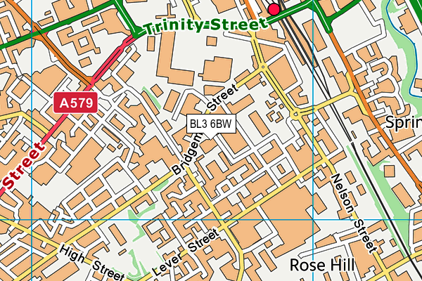 BL3 6BW map - OS VectorMap District (Ordnance Survey) BL3 6BW map - OS VectorMap District (Ordnance Survey)