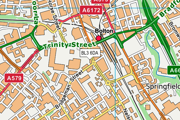 BL3 6DA map - OS VectorMap District (Ordnance Survey) BL3 6DA map - OS VectorMap District (Ordnance Survey)