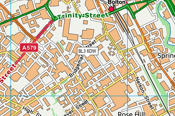 BL3 6DW map - OS VectorMap District (Ordnance Survey) BL3 6DW map - OS VectorMap District (Ordnance Survey)