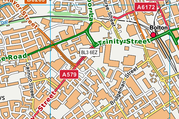 BL3 6EZ map - OS VectorMap District (Ordnance Survey) BL3 6EZ map - OS VectorMap District (Ordnance Survey)