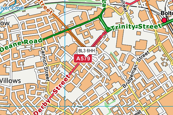 BL3 6HH map - OS VectorMap District (Ordnance Survey) BL3 6HH map - OS VectorMap District (Ordnance Survey)