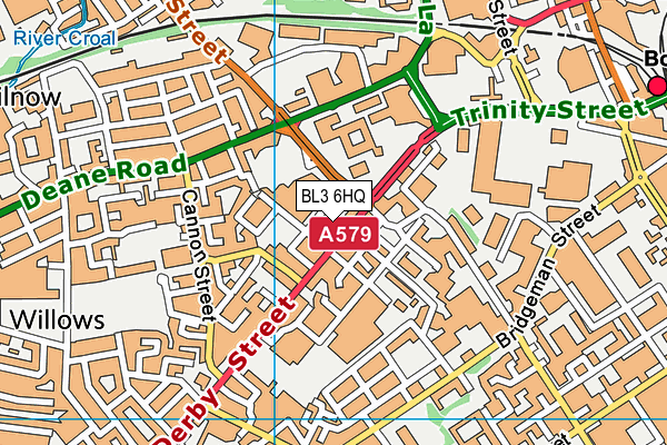 BL3 6HQ map - OS VectorMap District (Ordnance Survey) BL3 6HQ map - OS VectorMap District (Ordnance Survey)