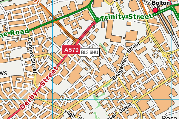 BL3 6HU map - OS VectorMap District (Ordnance Survey) BL3 6HU map - OS VectorMap District (Ordnance Survey)