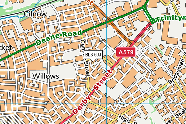 BL3 6JJ map - OS VectorMap District (Ordnance Survey) BL3 6JJ map - OS VectorMap District (Ordnance Survey)