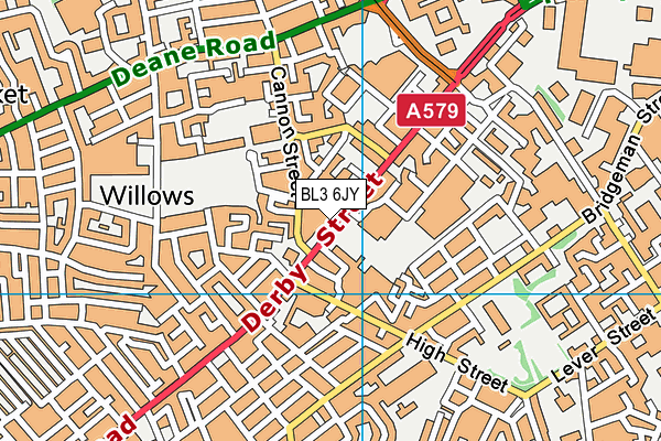 BL3 6JY map - OS VectorMap District (Ordnance Survey) BL3 6JY map - OS VectorMap District (Ordnance Survey)