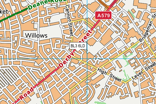 BL3 6LD map - OS VectorMap District (Ordnance Survey) BL3 6LD map - OS VectorMap District (Ordnance Survey)