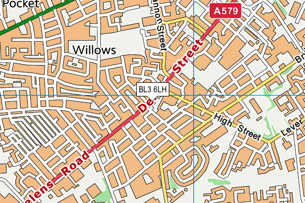 BL3 6LH map - OS VectorMap District (Ordnance Survey) BL3 6LH map - OS VectorMap District (Ordnance Survey)