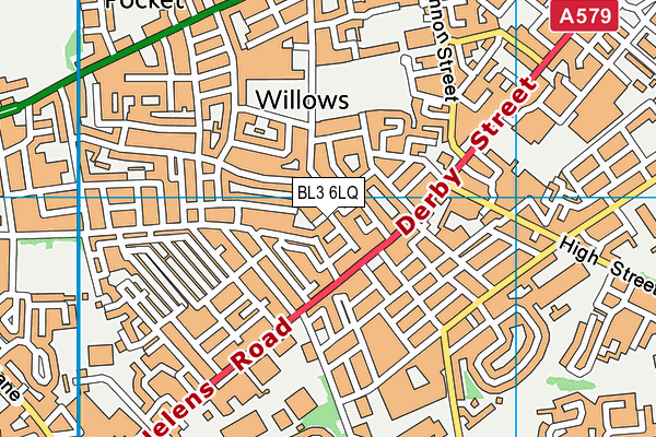 BL3 6LQ map - OS VectorMap District (Ordnance Survey) BL3 6LQ map - OS VectorMap District (Ordnance Survey)