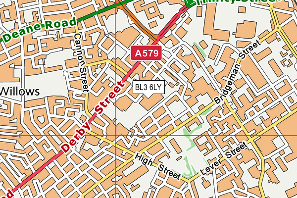 BL3 6LY map - OS VectorMap District (Ordnance Survey) BL3 6LY map - OS VectorMap District (Ordnance Survey)