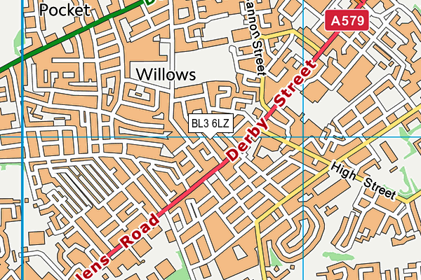BL3 6LZ map - OS VectorMap District (Ordnance Survey) BL3 6LZ map - OS VectorMap District (Ordnance Survey)
