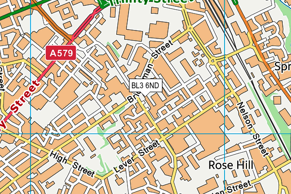 BL3 6ND map - OS VectorMap District (Ordnance Survey) BL3 6ND map - OS VectorMap District (Ordnance Survey)