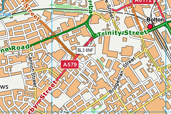 BL3 6NF map - OS VectorMap District (Ordnance Survey) BL3 6NF map - OS VectorMap District (Ordnance Survey)