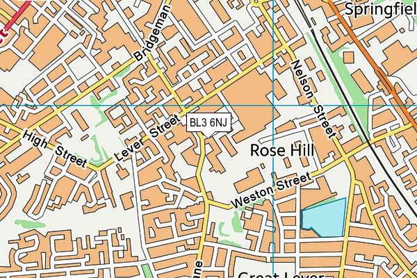 BL3 6NJ map - OS VectorMap District (Ordnance Survey) BL3 6NJ map - OS VectorMap District (Ordnance Survey)