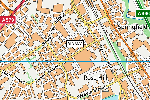 BL3 6NY map - OS VectorMap District (Ordnance Survey) BL3 6NY map - OS VectorMap District (Ordnance Survey)