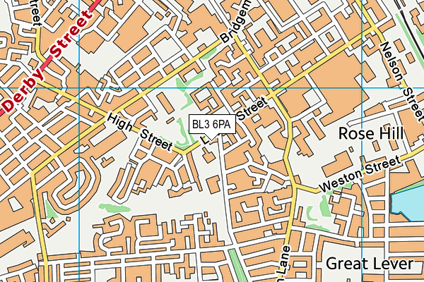 BL3 6PA map - OS VectorMap District (Ordnance Survey) BL3 6PA map - OS VectorMap District (Ordnance Survey)