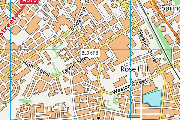 BL3 6PB map - OS VectorMap District (Ordnance Survey) BL3 6PB map - OS VectorMap District (Ordnance Survey)