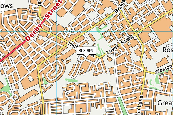 BL3 6PU map - OS VectorMap District (Ordnance Survey) BL3 6PU map - OS VectorMap District (Ordnance Survey)