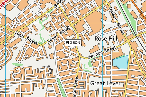 BL3 6QN map - OS VectorMap District (Ordnance Survey) BL3 6QN map - OS VectorMap District (Ordnance Survey)