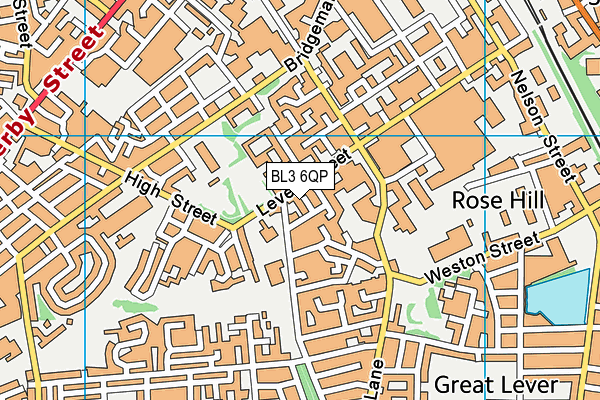 BL3 6QP map - OS VectorMap District (Ordnance Survey) BL3 6QP map - OS VectorMap District (Ordnance Survey)