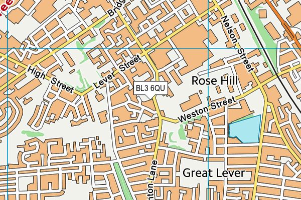 BL3 6QU map - OS VectorMap District (Ordnance Survey) BL3 6QU map - OS VectorMap District (Ordnance Survey)