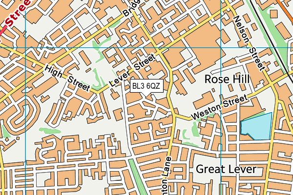 BL3 6QZ map - OS VectorMap District (Ordnance Survey) BL3 6QZ map - OS VectorMap District (Ordnance Survey)